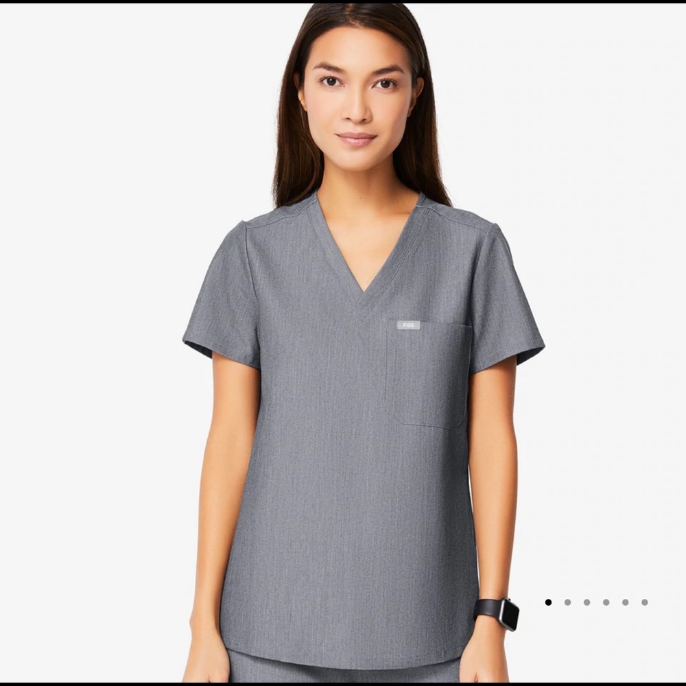 NWOT Figs graphite gray scrub set